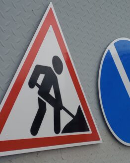 Magnetiniai ženklai "Kelio Darbai ir Rodyklė"