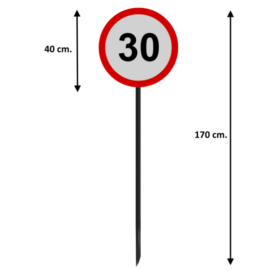 Įkalamas Ženklas "Greitis 30"