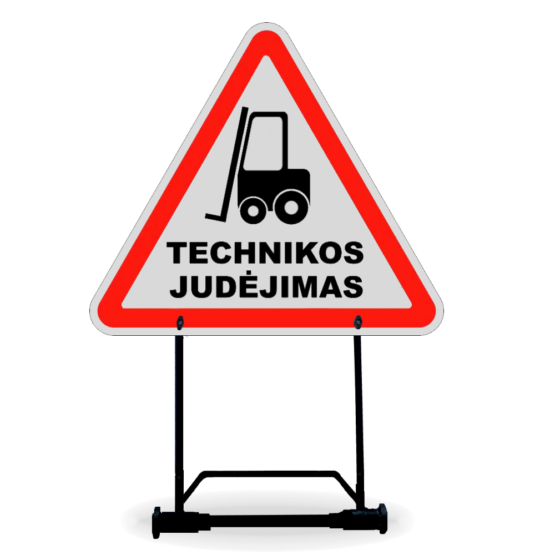 Sulankstomas kelio ženklas "Technikos Judėjimas"