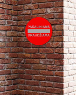 ženklas "pašaliniams draudžiama"