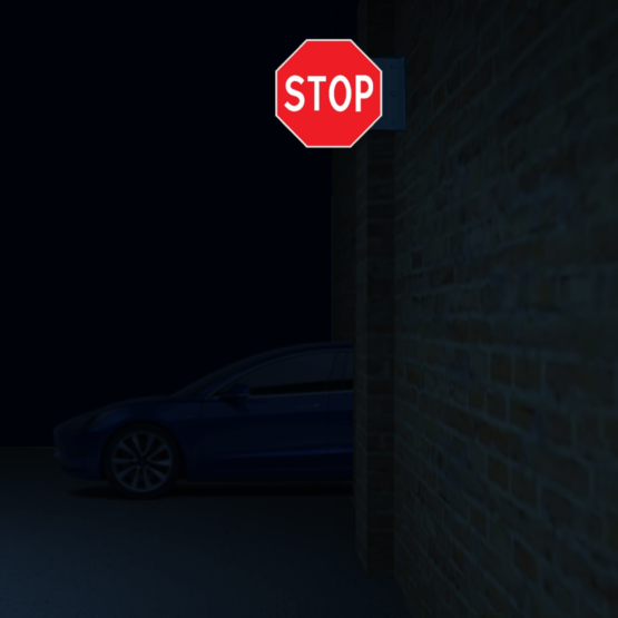 Šoninis Kelio Ženklas "STOP"