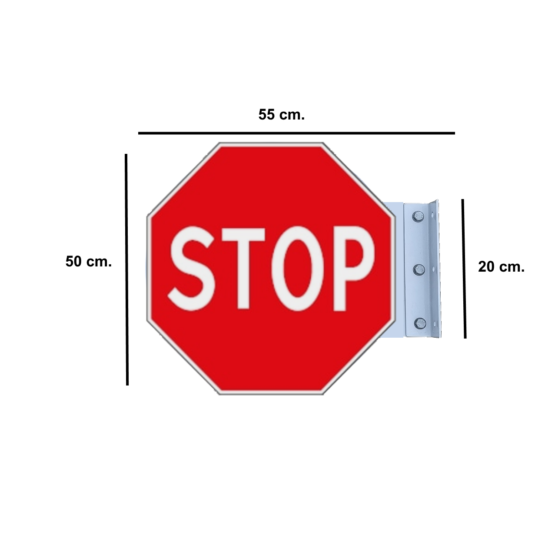Šoninis Kelio Ženklas "STOP"
