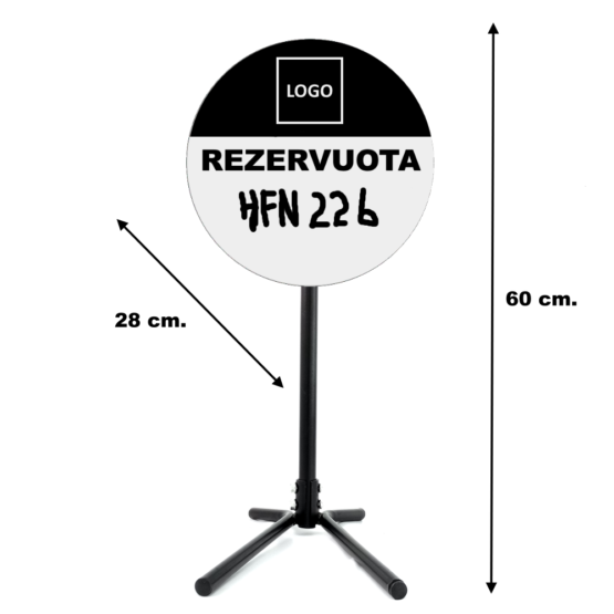 Ženklas "rezervuota su nurodyta transporto priemone"