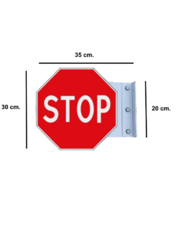Šoninis Kelio Ženklas "STOP"