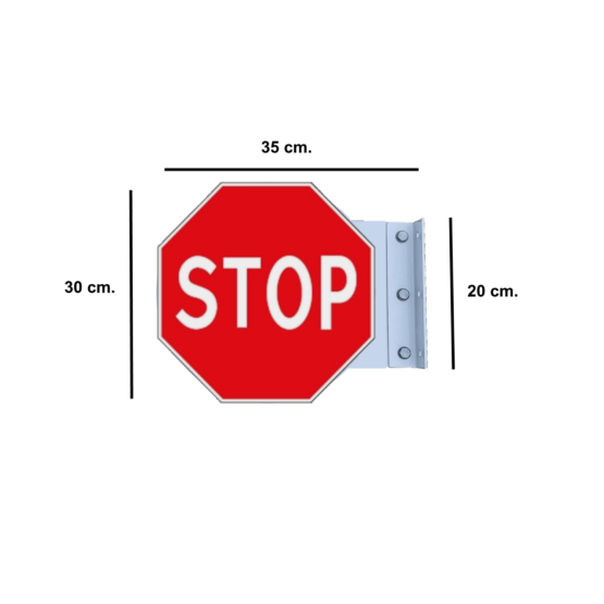 Šoninis Kelio Ženklas "STOP"