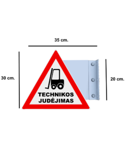 Šoninis Kelio Ženklas "Technikos Judėjimas"